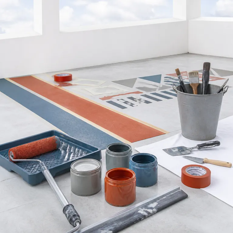 Peinture sur sol extérieur : transformer une terrasse en toile créative durable