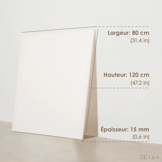 Toile Peinture 80x120 380 g, Lot de 3 Toiles à Peindre 100% Coton, 380 GSM Canvas Painting 80x120, Toile à Peindre Grand Format, Canvas 120x80 80x120 CM