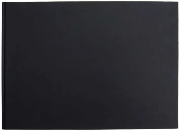 Studio – Carnet de Croquis Relié A3 – Paysage – 80 Côtés (40 Pages) de 170 g/m² – Finition Mat Premium – Papier Cartouche – Couverture Rigide Noire 420 x 297 mm Paysage (Lot de 1)