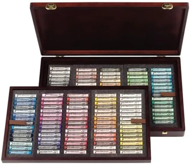 Professionnel Pastel Doux Set dans un coffret en bois de luxe - General Selection Master - 150 pastels entiers