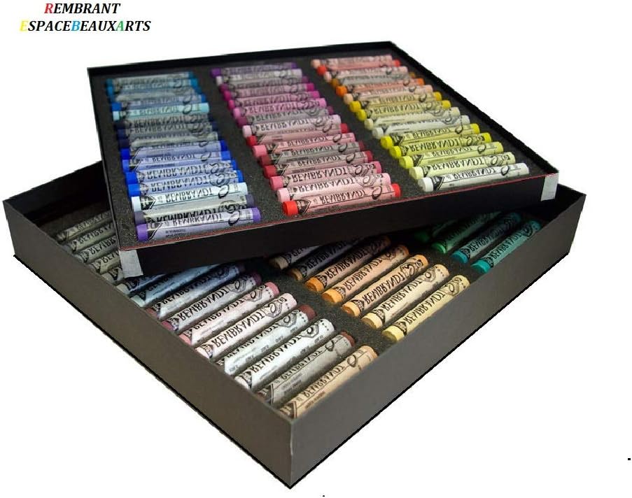 REMBRANT Ensemble de Pastel secs Sticks 90,Selection Portrait Set, Coffret 90pcs et 1 cartes postales