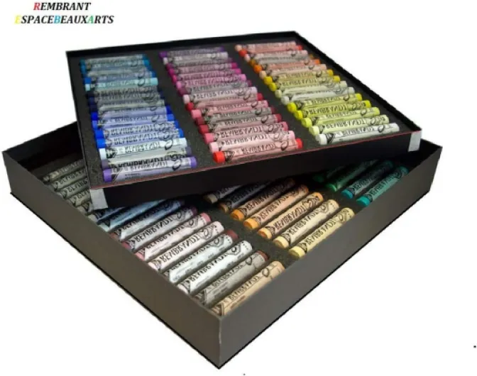 REMBRANT Ensemble de Pastel secs Sticks 90,Selection Portrait Set, Coffret 90pcs et 1 cartes postales