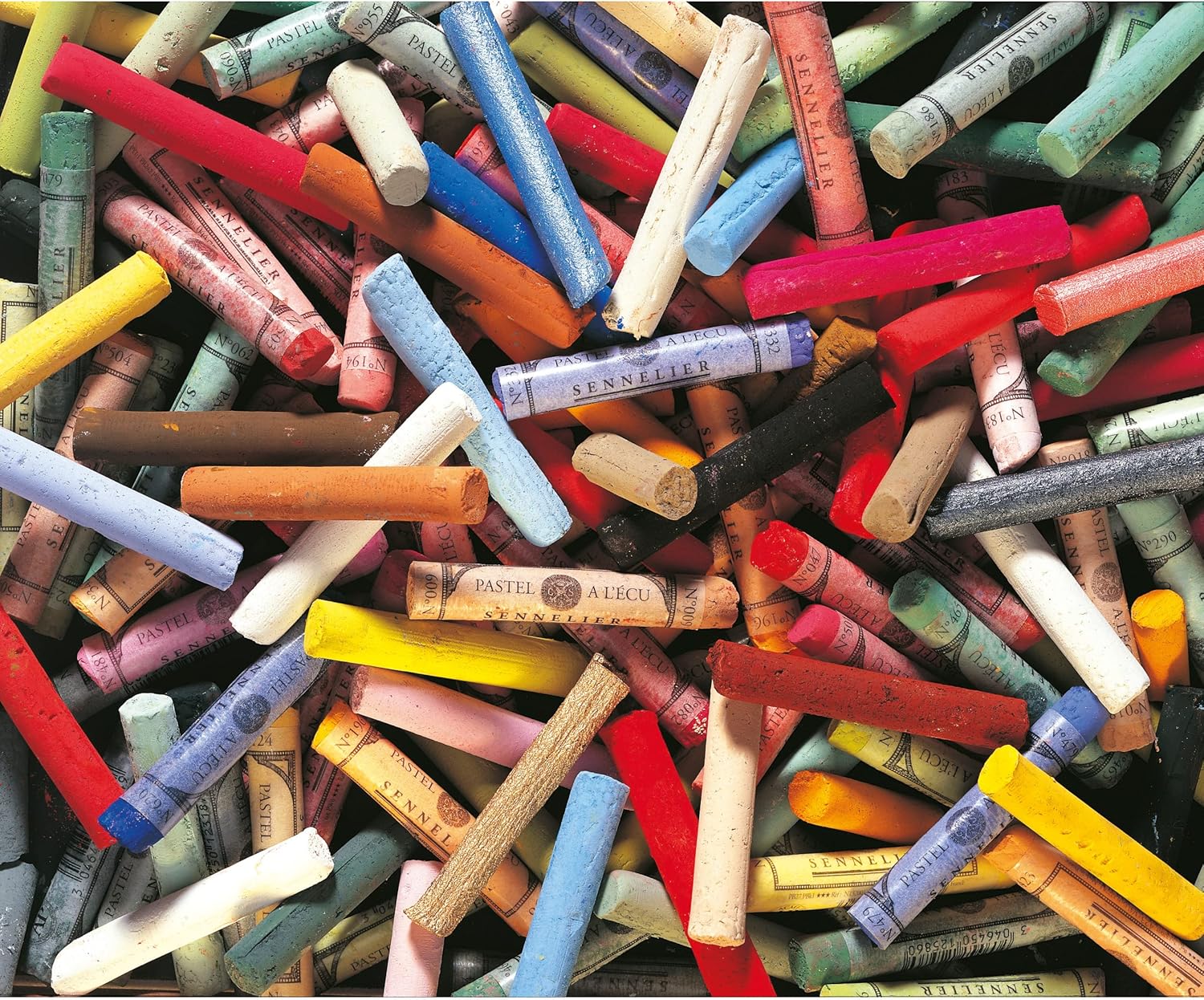 Pastels Tendres – Lot de 48 Bâtons Entiers Spécial Paysage – Pastels Secs – Coffret Artiste – Fabriqué en France