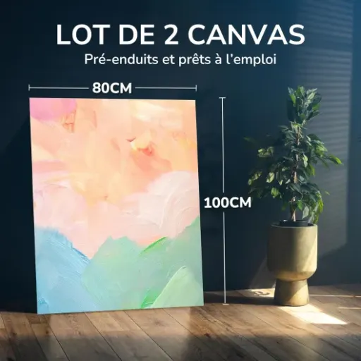 Test Zenacolor Toile Peinture 100x80 : des grandes toiles correctes pour bosser sans se ruiner