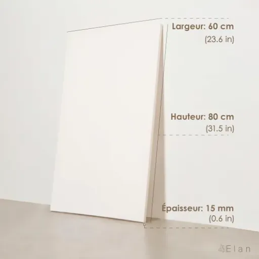 Test Elan Toile Peinture 60x80 380 g : des grandes toiles correctes mais pas sans défauts