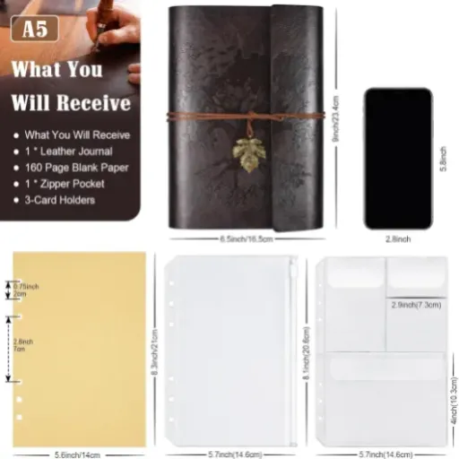 Test OMEYA Carnet De Notes Vintage : un carnet A5 rechargeable pratique mais pas parfait