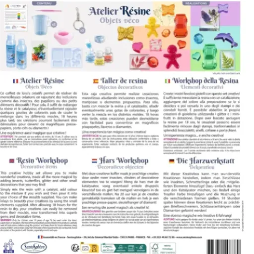 Test Sentosphère L'Atelier de Résine : un kit créatif sympa mais qui demande un vrai adulte à côté