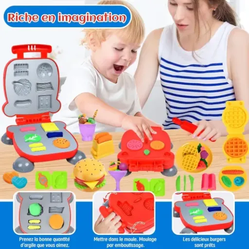 Test Herenear Pâte à modeler 46 pièces : un gros kit cuisine pour enfants qui fait le job sans être parfait