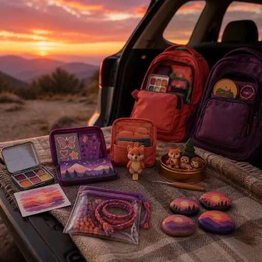 Vacances créatives en sac à dos : 6 kits compacts pour occuper les enfants en road-trip