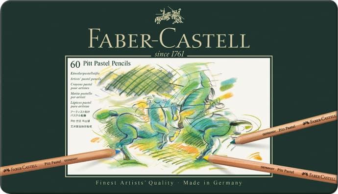 Faber-Castell 112160 Crayon PITT PASTEL boîte métal de 60 pièces Multicolore Unique