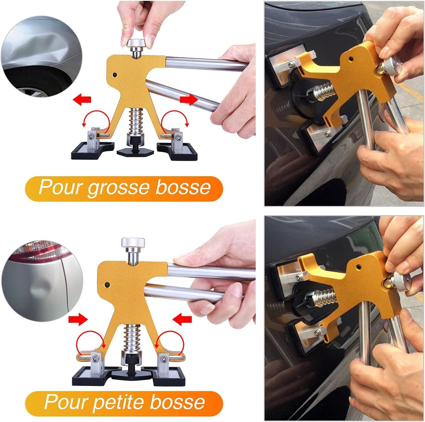 Car Ventouse Carrosserie et Debosselage Carrosserie, Marteau Carrossier, Auto Kit Debosselage sans Peinture