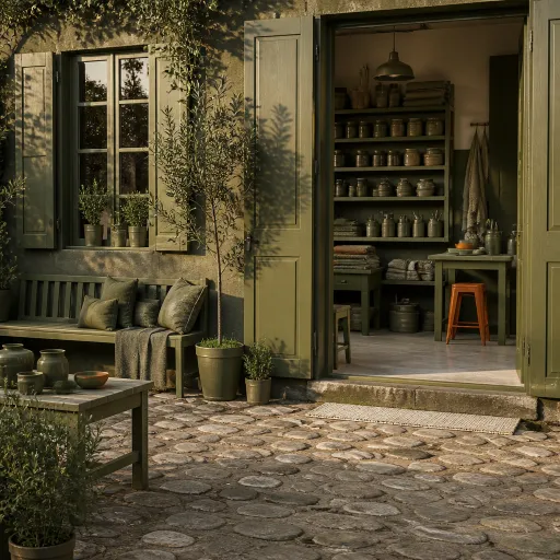Peinture vert olive : la teinte maîtresse pour un intérieur créatif et chaleureux