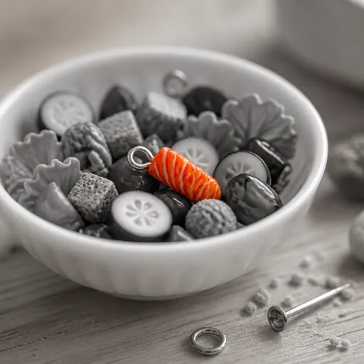 Salade de perles gourmandes : quand la cuisine inspire le modelage de bijoux