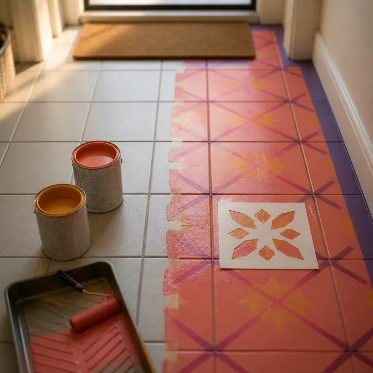 Peinture pour carrelage de sol : transformer un sol carrelé sans gros travaux
