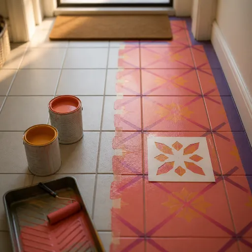 Peinture pour carrelage de sol : transformer un sol carrelé sans gros travaux